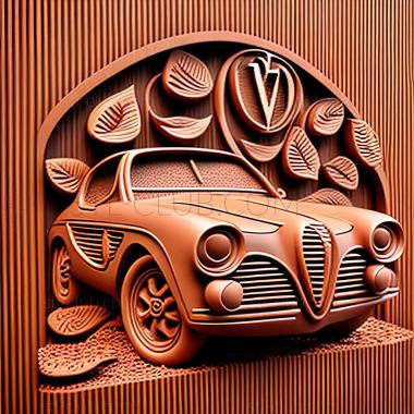 3D model Alfa Romeo Giulietta 1954 (STL)